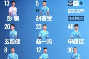 深圳新鹏城客战河南俱乐部彩陶坊首发阵容出炉！配图